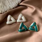 Triangle Glaze Alloy Earring
