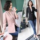 3/4-sleeve Blazer / Spaghetti Strap Top / Set