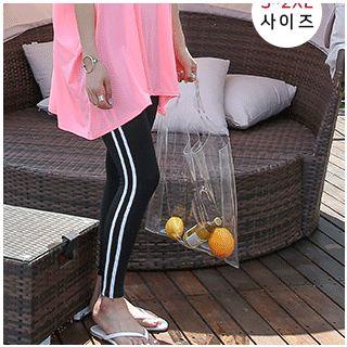 Contrast-trim Swim Pants