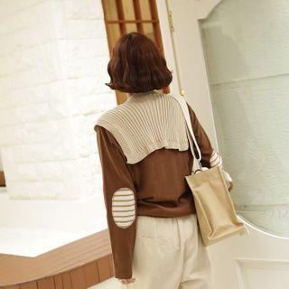 Elbow-patched Cotton T-shirt