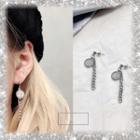 Alloy Coin & Chain Dangle Earring