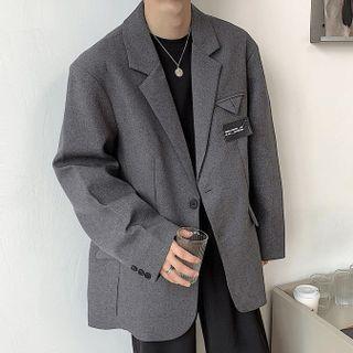 Notch Lapel Two Button Blazer