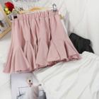 Band-waist Godet Mini A-line Skirt