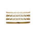 Set: Alloy Anklet (assorted Designs) 0324 - Gold - One Size
