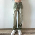 Gradient Low Waist Loose Fit Cargo Pants