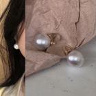 Set Of 4: Faux Pearl Earring 2 Pair - Earring - One Size