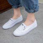 Genuine Leather Flat Sneakers