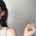 Bar Chained Earring E227 - 1 Pc - As Shown In Figure - One Size