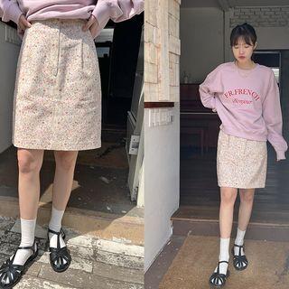 Ditsy Flower Zip-fly Skirt