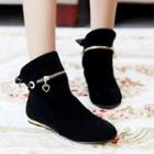 Tie-back Ankle Boots