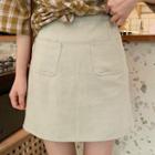 Pocket-front Pencil Skirt
