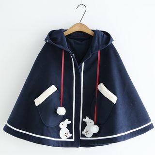 Rabbit Cape Navy Blue - One Size