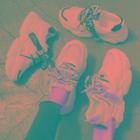 Color Block Mesh Panel Chunky Sneakers