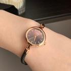 Cord Bracelet Watch Brown - One Size