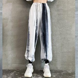 Tie-dye Print Sweatpants As Shown In Figure - One Size