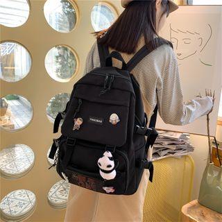 Cartoon Brooch Lightweight Backpack