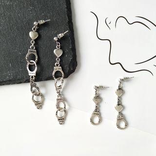 Non-matching Handcuff Dangle Earring