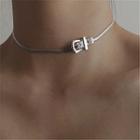 Belt Necklace Silver - One Size