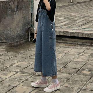 Washed Denim A-line Dress