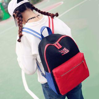 Color Panel Canvas Backpack