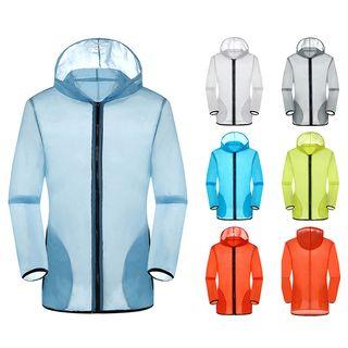Couple Matching Zip-up Hooded Windbreaker