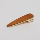 Wooden Triangle Hair Clip Brown - One Size