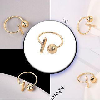 Geometric Open Ring 5026 - Gold - One Size