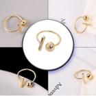 Geometric Open Ring 5026 - Gold - One Size