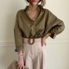 Wide Woven Raffia Belt