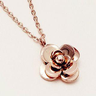 Rose Necklace Rose Gold - One Size
