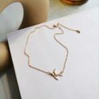 Bird Pendant Alloy Necklace 1 Pc - Necklace - Gold - One Size