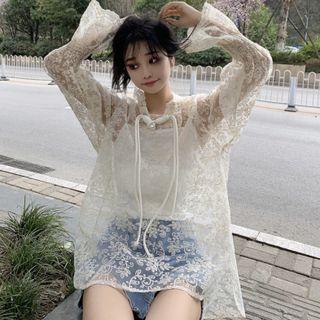 Lace Hooded Top