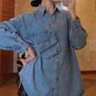 Denim Jacket / Denim Crossbody Bag