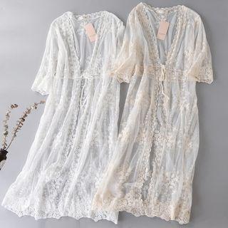 Short-sleeve Mesh Long Light Jacket