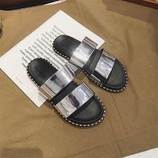 Studded Double Slide Sandals
