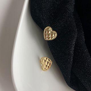 Heart Earring 1 Pair - Ear Studs - One Size