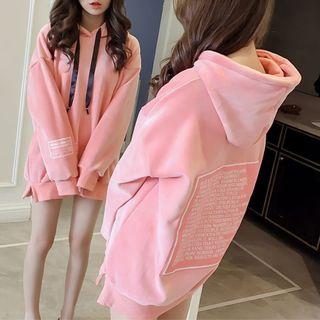 Lettering Patch Hoodie