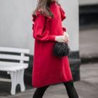 Family Matching Ruffle Long-sleeve Knit Dress