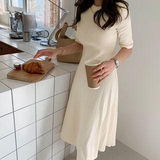 Fit-and-flare Midi T-shirt Dress