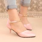 Beaded High Heel Sandals