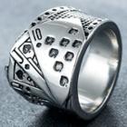 Stainless Steel Poker Card Ring