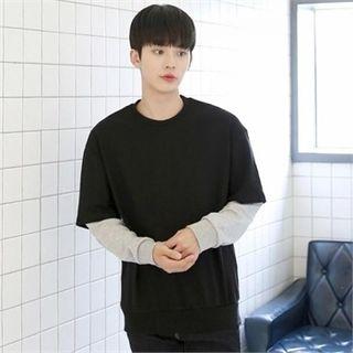 Layered-sleeve Sweatshirt