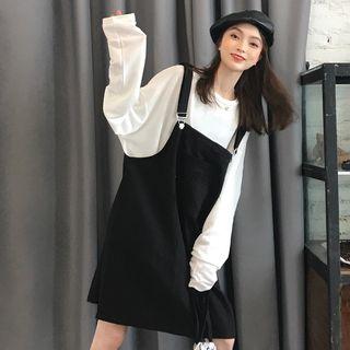 Long-sleeve T-shirt / Dungaree Dress
