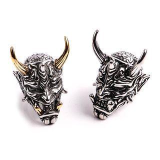 Stainless Steel Demon Mask Ring