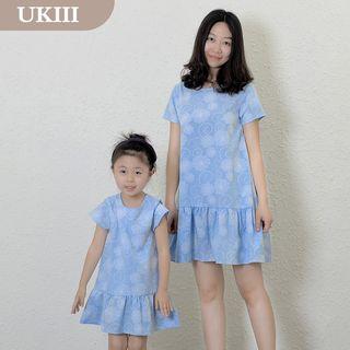 Family Linen Cotton Short-sleeve Dress