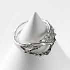 Melting Layered Sterling Silver Open Ring 1 Pc - Melting Layered Sterling Silver Open Ring - Silver - One Size