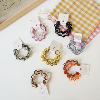 Set Of 4 : Zigzag Hair Tie