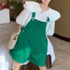 Peter Pan Collar Shirt + Jumpsuit