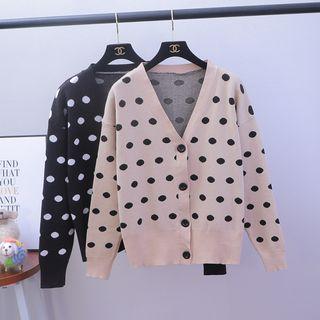 Dotted Cardigan Almond - One Size