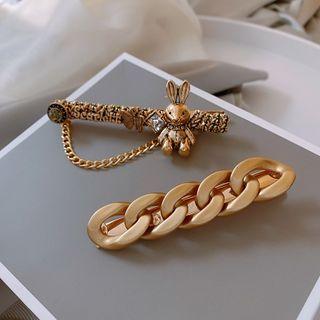 Rabbit / Chunky Chain Alloy Hair Clip